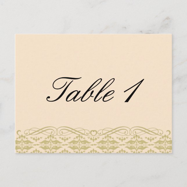 Modern Damask i Bordsnumret kring Elfenbenskusten  Vykort (Framsida)