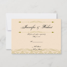 Modern Damask i fiskekort i Elfenbenskusten Guld B OSA Kort