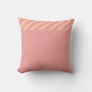 Modern dammig rosafärgad minimalistisk diagonalt r kudde