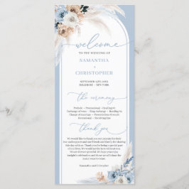 Modern dammiga blå vinterblommor, tropiska bågar program