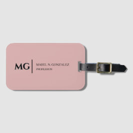 Modern Damrosa Trendig Stilren Monogram Bagagebricka
