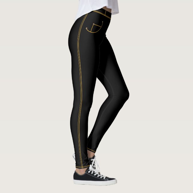 Modern dams Faux Black Jeans Leggings (Höger)