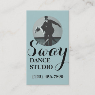 Modern Dance Lessons, Dance Studio Affärskort Visitkort