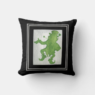 Modern Dancing Leprechaun St. Patrick's Day Kudde