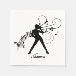 Modern dans pappersservett