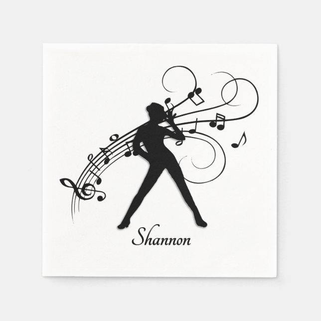 Modern dans pappersservett (Framsidan)