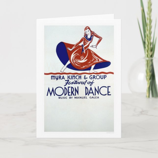 Modern dansfestival 1938 WPA Kort (Framsida)