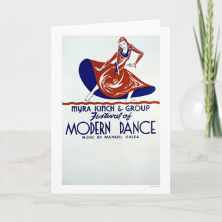 Modern dansfestival 1938 WPA Kort