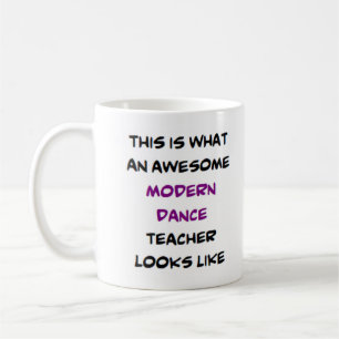 modern danslärare, fantastisk kaffemugg