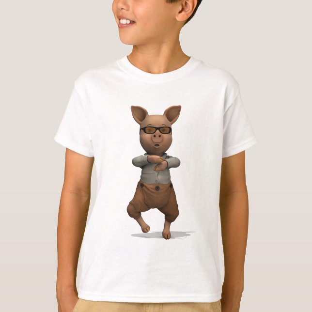 Modern dansstilgris tee (Framsida)
