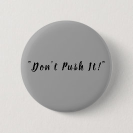 Modern Dark Gray Solid Customizable Round Button Knapp