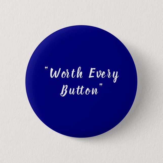Modern Dark Red Solid Customizable Round Button Knapp (Framsida)