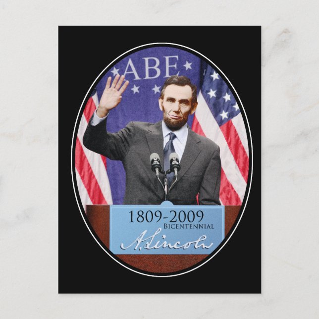 Modern Day Abraham Lincoln Vykort (Framsida)