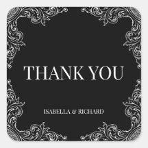 Modern deco| Elegant Black and White Bröllop