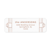 Modern Deco | Faux Ro Guld och White