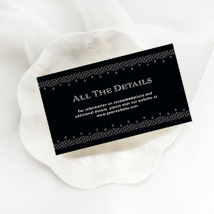 Modern Deco   Information om Onyx Black and White  Tilläggskort