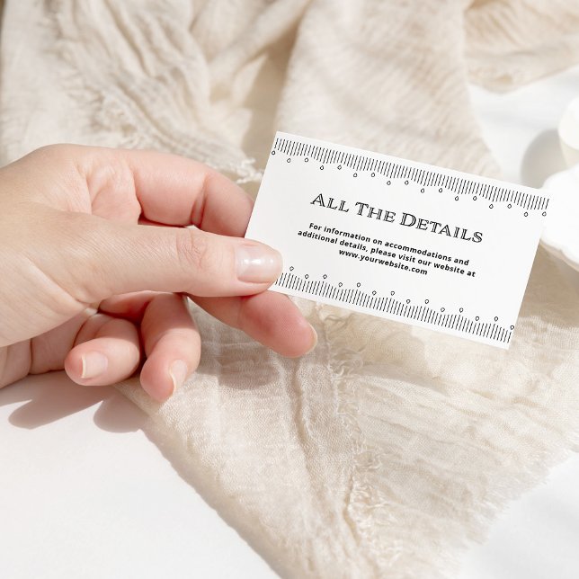 Modern Deco | Information om Svartvit Bröllop Tilläggskort (Skapare uppladdad)