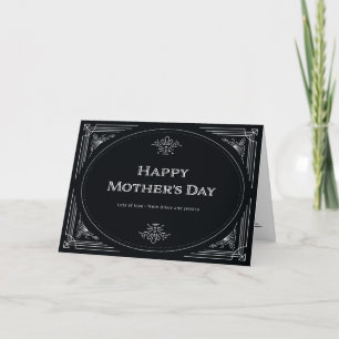 Modern Deco   Mors dag svartvitt Kort