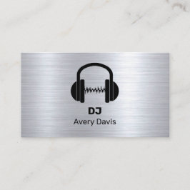 Modern Deejay DJ-musikbeat Professionell Visitkort