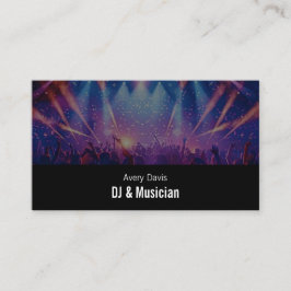 Modern Deejaymusik DJ Party Musik Djing QR-kod Visitkort