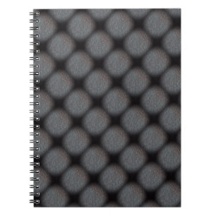 MODERN DEEP GRÅTT BLACK CUTE Spiral fotopatbok Anteckningsbok