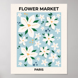 Modern dekan för den moderna Blommigten Flower Mar Poster