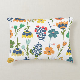 Modern dekorativ blomsterform vattenfärg Chic Prydnadskudde