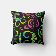 Modern Dekorativ kudde i Färg Swirl
