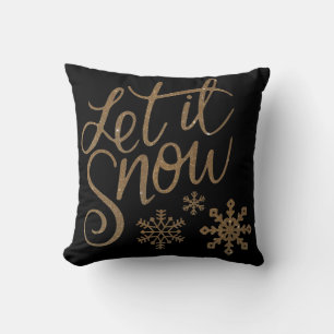 Modern dekorativ Låt det snöa Crystal Snowflake Kudde