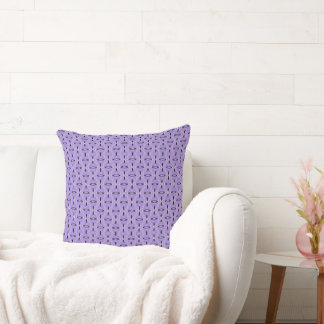 Modern dekorativ lavender och Black Pillow Kudde