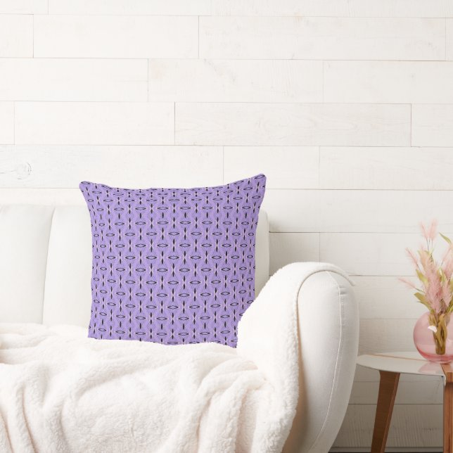 Modern dekorativ lavender och Black Pillow Kudde (Soffa)