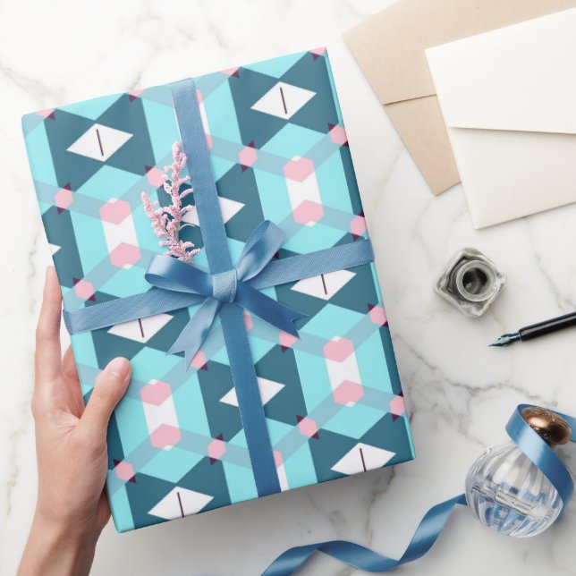 Modern dekorativ, luxuriös gift-figursättning presentpapper (Gifting)