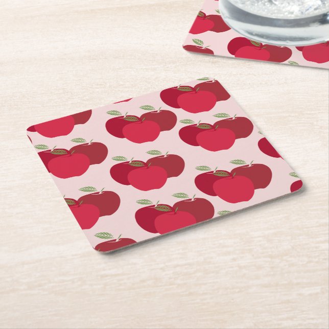 Modern dekorativ Papper för Apple-utskrift Underlä Underlägg Papper Kvadrat (Vinklad)