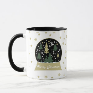 modern dekorerad snö-glob mugg