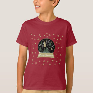Modern dekorerad snöglob t shirt