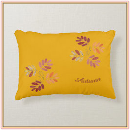 Modern dekorfärg för Höst färger Höst löv Prydnadskudde