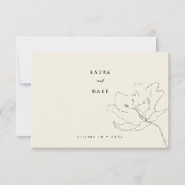 Modern delikat, jättefin, mjuk Blommigt OSA Kort