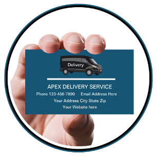 Modern Delivery Service-Affärskort Visitkort