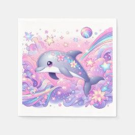 Modern delphin Baby Shower Pappersservett