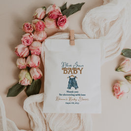 Modern Denim Boy Blue Jean Baby Shower