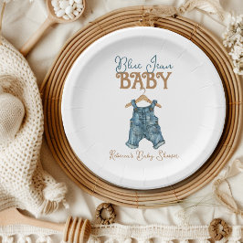 Modern Denim Boy Blue Jean Baby Shower