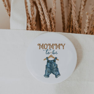 Modern Denim Boy Blue Jean Baby Shower Knapp