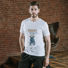 Modern Denim Boy Blue Jean Baby Shower T Shirt