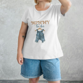 Modern Denim Boy Blue Jean Baby Shower T Shirt