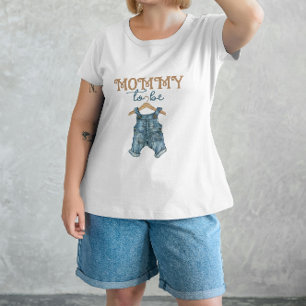 Modern Denim Boy Blue Jean Baby Shower T Shirt