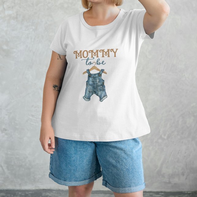 Modern Denim Boy Blue Jean Baby Shower T Shirt (Skapare uppladdad)