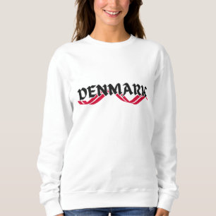 Modern denmark skandinavien Flagga Land Souvenir T Shirt