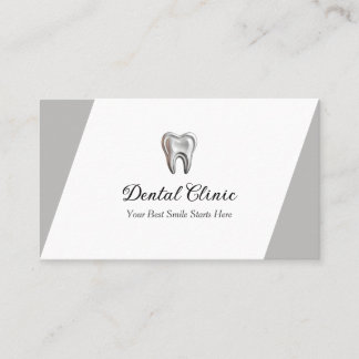 Modern Dental Clinic Logo QR Code Dentist Visitkort