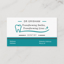 Modern Dentist Business Card Template Visitkort