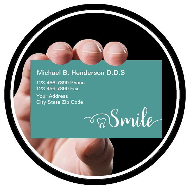 Modern dentist Businesscards Visitkort (Skapare uppladdad)